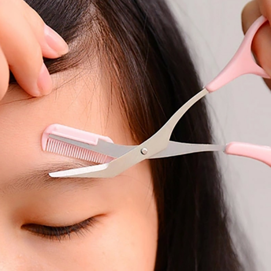 Eyebrow Scissors with Comb Tool